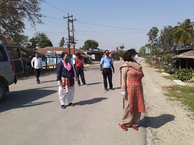 घरदेखि बाहिर ननिस्कन नगरको आव्हान सहित अनुगमन् जारी