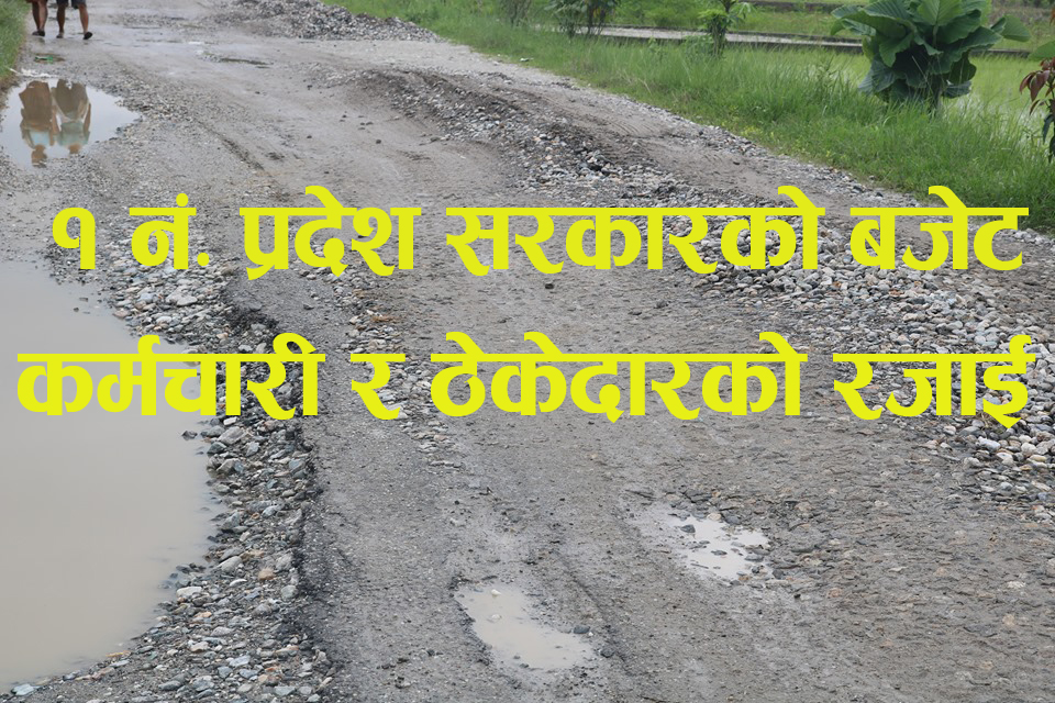प्रदेश बजेटः जीर्ण रहेको कालोपत्रे नउप्काई त्यसैमाथि कालोपत्रे गर्न लागेको भन्दै उपमेयरद्धारा रोक