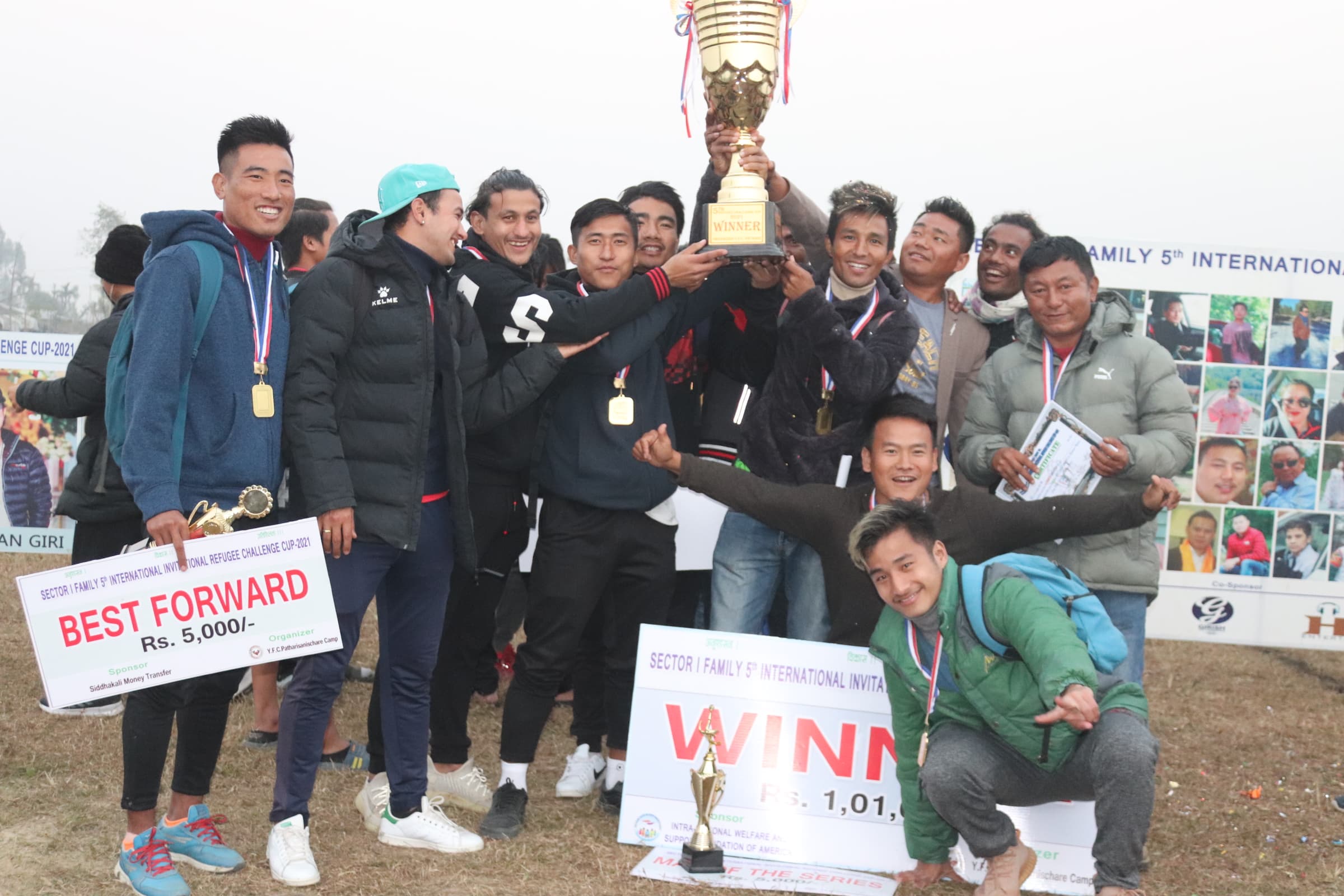 अन्तराष्ट्रिय शरणार्थी च्यालेन्ज कप आयोजकको पोल्टामा