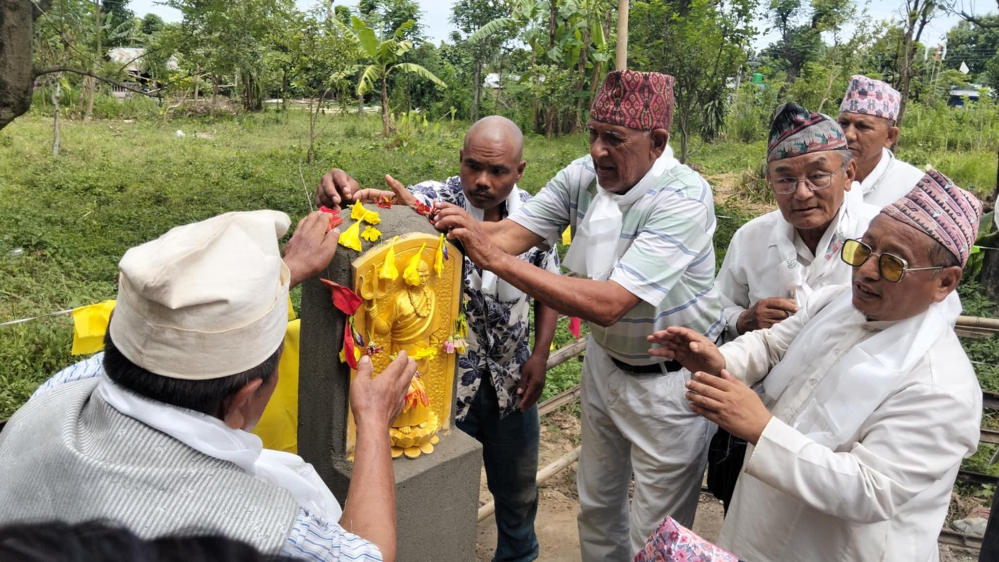 किरात धर्मका महागुरु तथा राष्ट्रिय विभूति फाल्गुनन्दको शालिक अनावरण