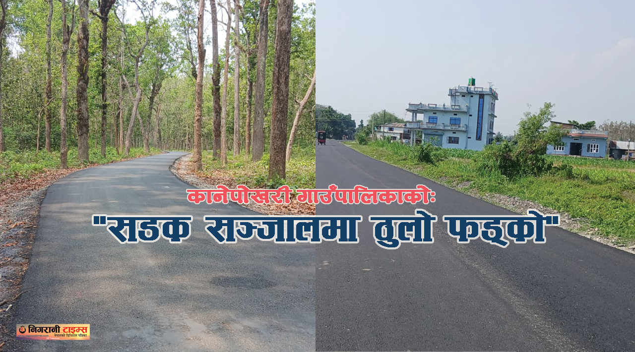 कानेपोखरीको मुहार फेर्दै: एकै वर्षमा थपियो ८ किलोमिटर कालोपत्र सडक