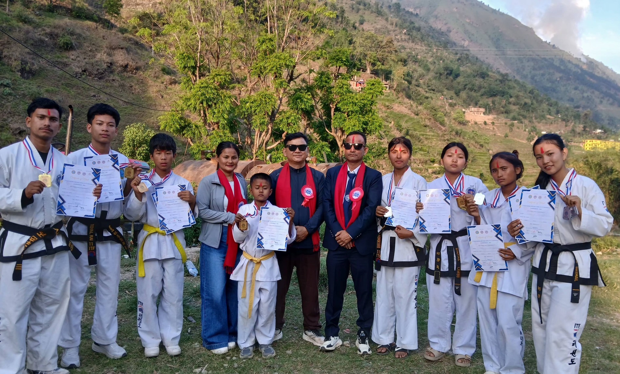 पाँचौं राष्ट्रिय सिएच आईटिएफ च्याम्पियनसिपमा मोरङले जिते १५ पदक