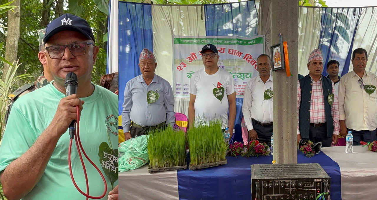 कानेपोखरीमा राष्ट्रिय धान दिवसः आधुनिक कृषि र आत्मनिर्भरतामा मुख्यमन्त्री कार्कीको जोड