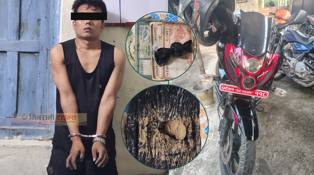 रमाइलो प्रहरीको अपरेशन जारीः दक्षिणी नाकाबाट ब्राउन सुगर ल्याउने बेलबारीका डिलर कानेपोखरीमा पक्राउ